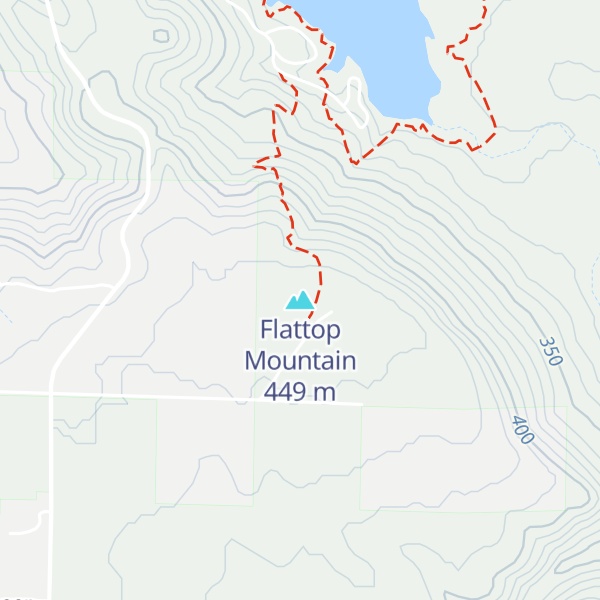 Map of Flattop Mountain