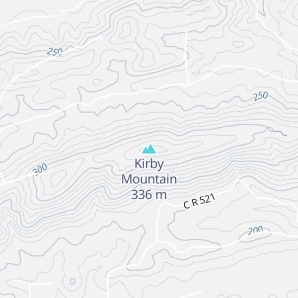 Map of Kirby Mountain