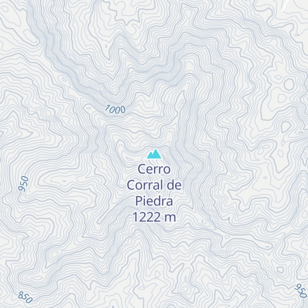 Map of Cerro Corral de Piedra