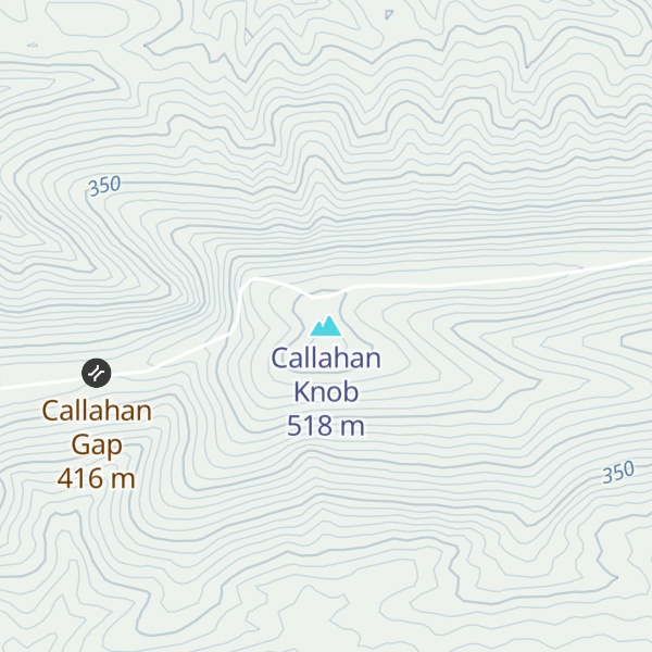 Map of Callahan Knob