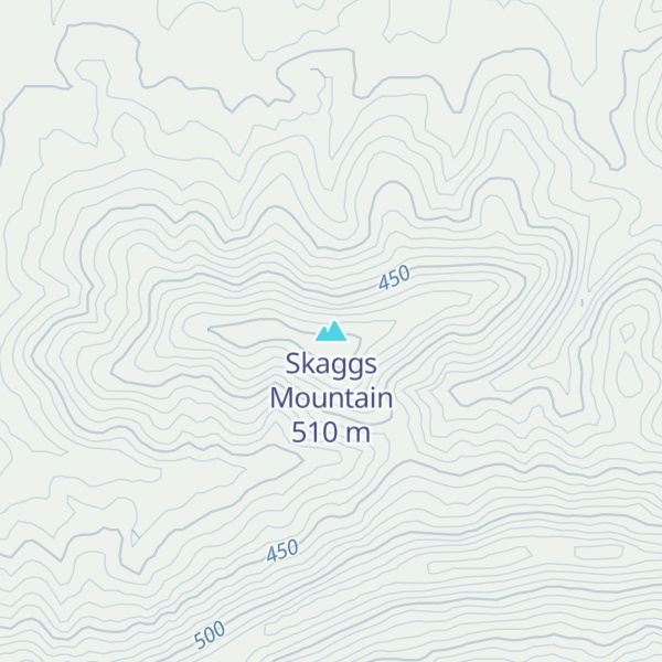 Map of Skaggs Mountain