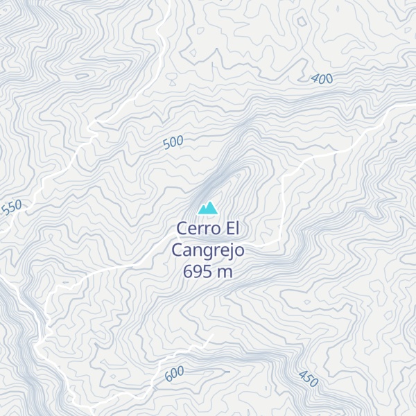 Map of Cerro El Cangrejo