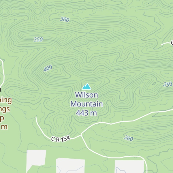 Map of Wilson Mountain