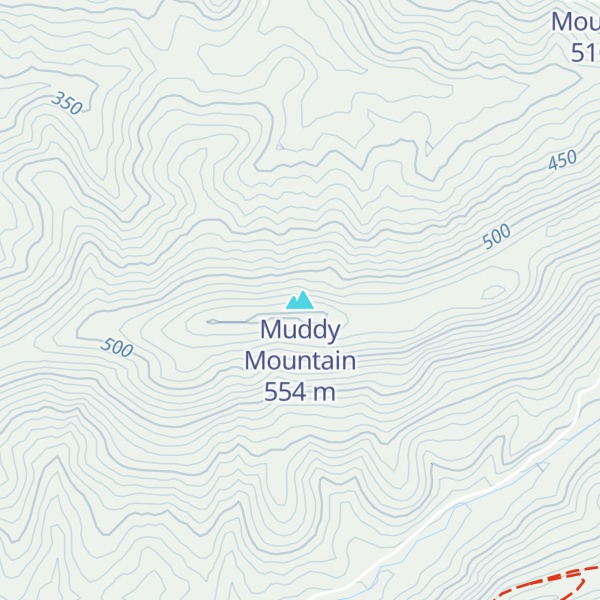 Map of Muddy Mountain