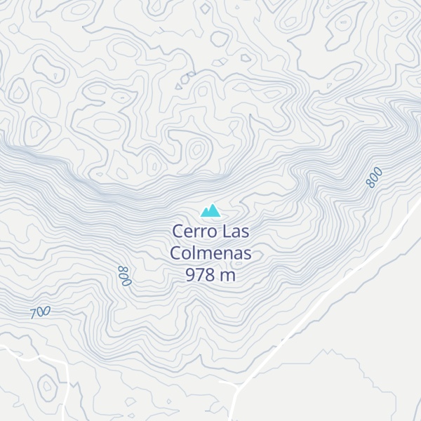 Map of Cerro Las Colmenas