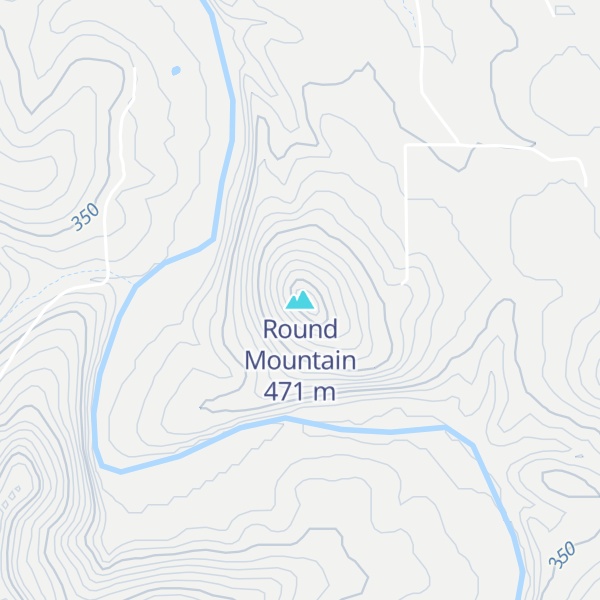 Map of Round Mountain