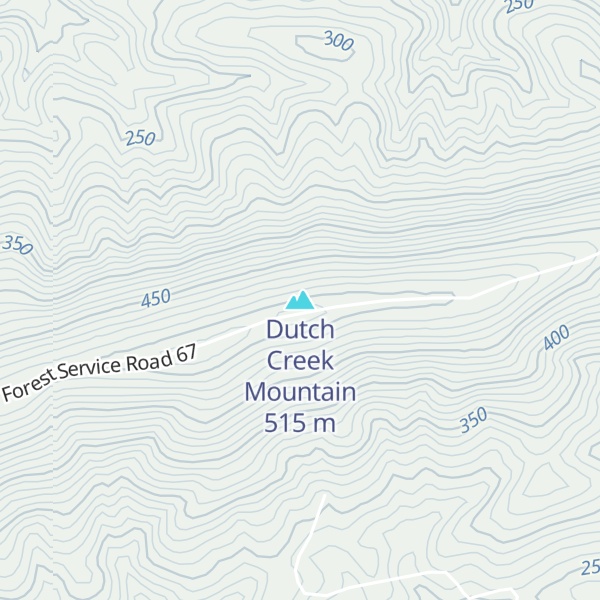 Map of Dutch Creek Mountain