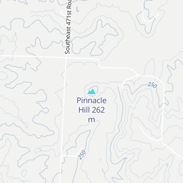 Map of Pinnacle Hill