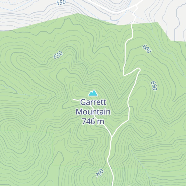 Map of Garrett Mountain
