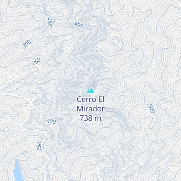 Map of Cerro El Mirador