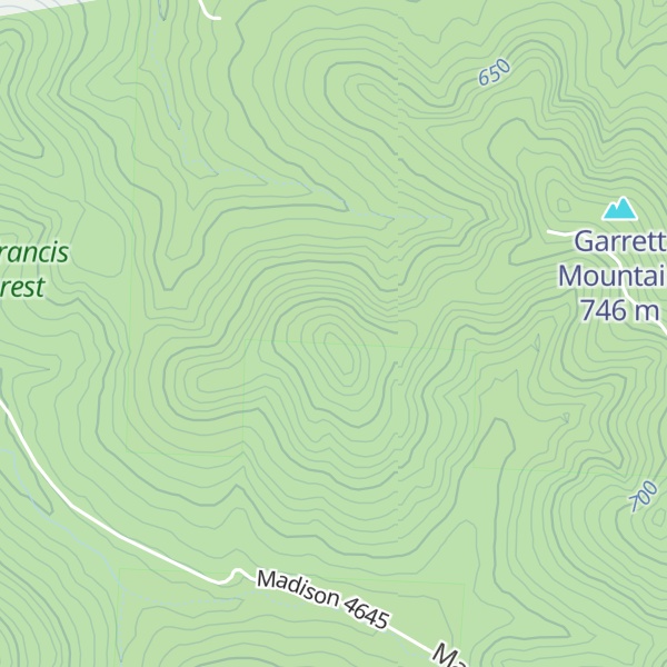 Map of Isaac Knob
