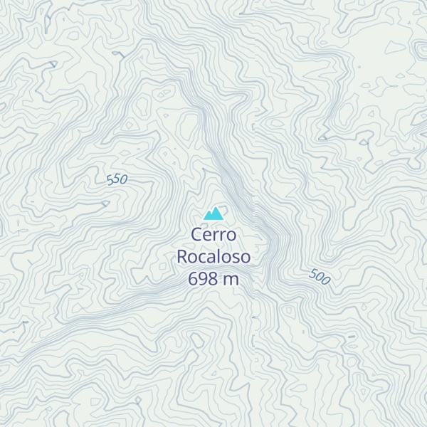 Map of Cerro Rocaloso