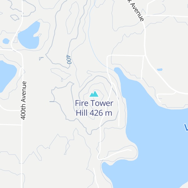 Map of Fire Tower Hill