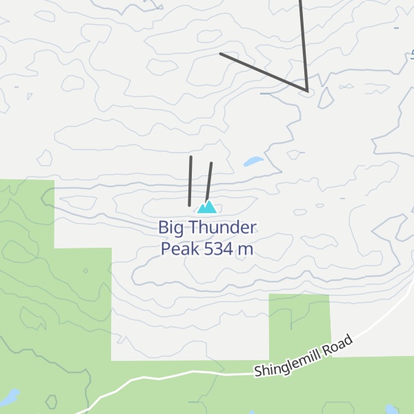Map of Big Thunder Peak