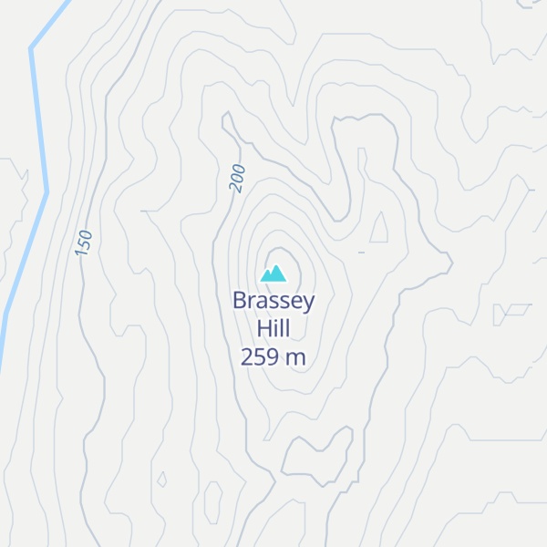 Map of Brassey Hill