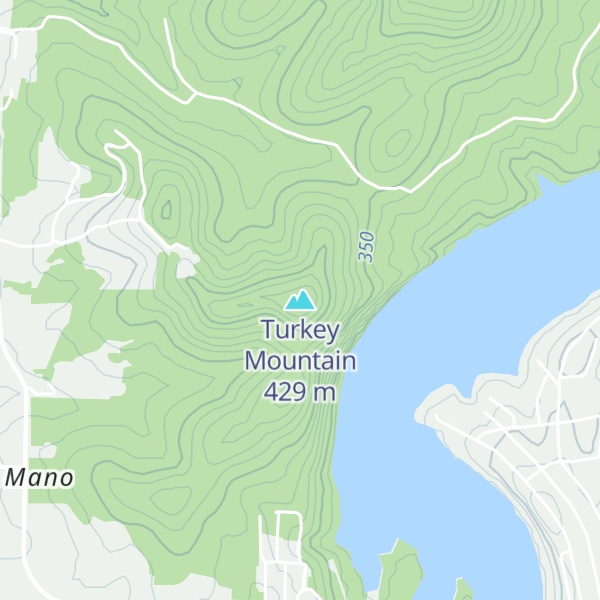 Map of Turkey Mountain