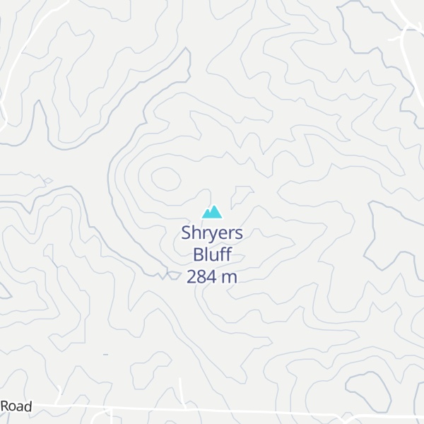Map of Shryers Bluff