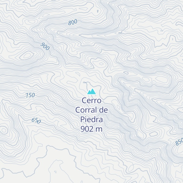 Map of Cerro Corral de Piedra