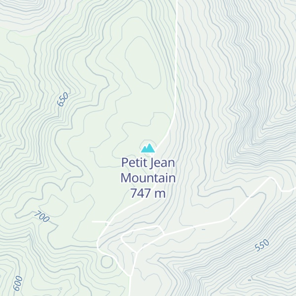 Map of Petit Jean Mountain