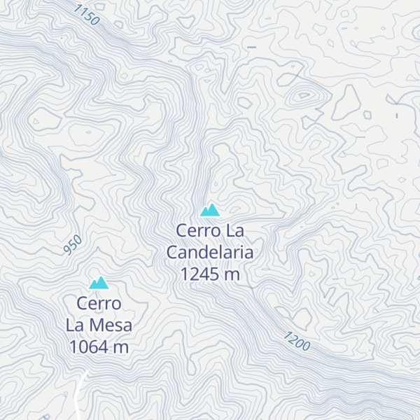 Map of Cerro La Candelaria