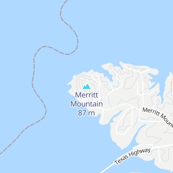Map of Merritt Mountain