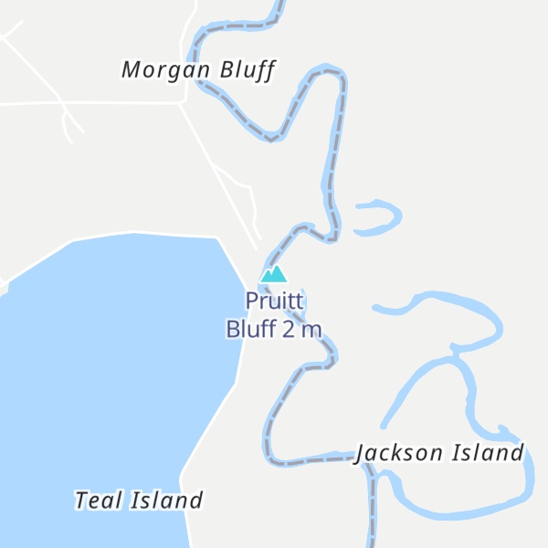Map of Pruitt Bluff