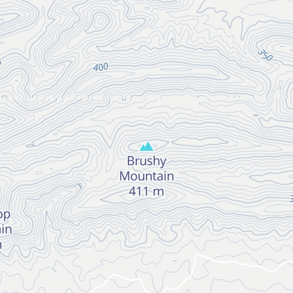 Map of Brushy Mountain