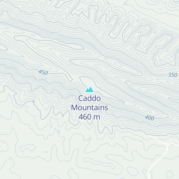 Map of Caddo Mountains