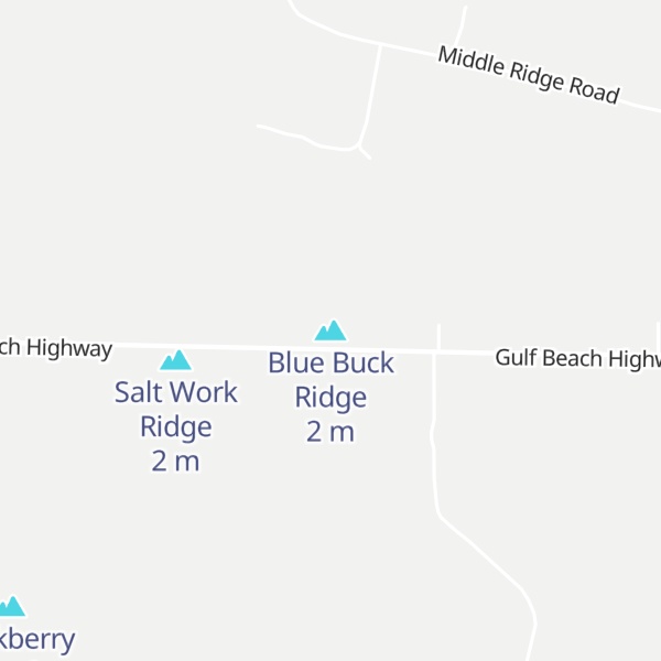 Map of Blue Buck Ridge