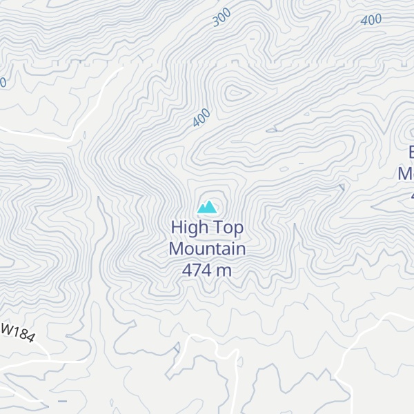 Map of High Top Mountain