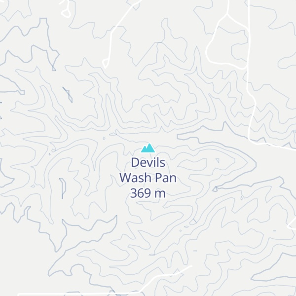 Map of Devils Wash Pan