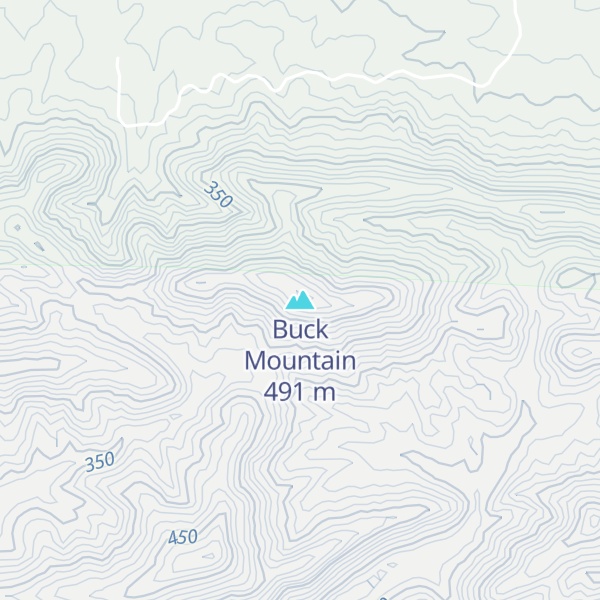 Map of Buck Mountain