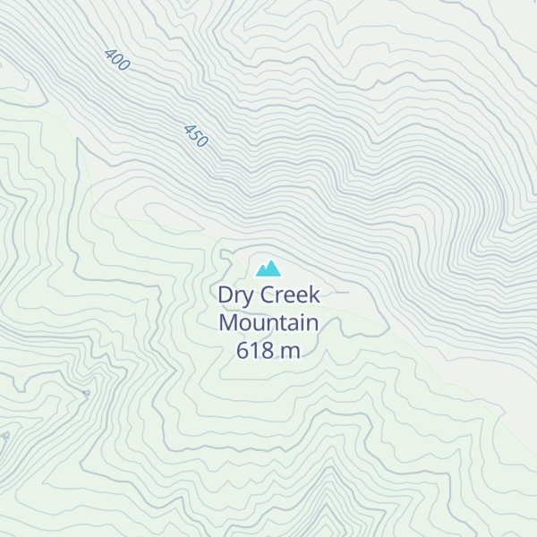 Map of Dry Creek Mountain