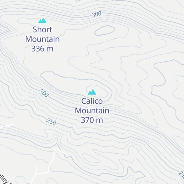 Map of Calico Mountain