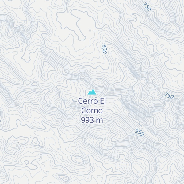Map of Cerro El Como