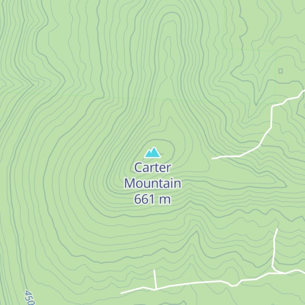 Map of Carter Mountain