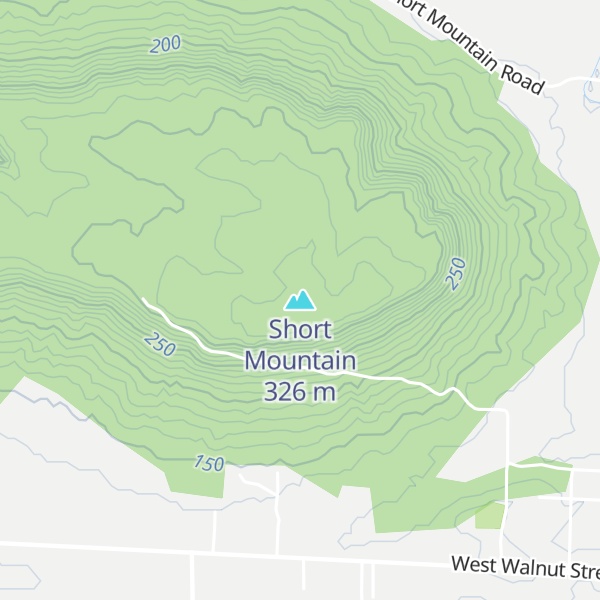 Map of Short Mountain