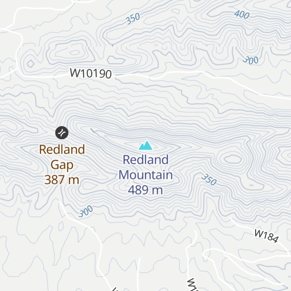 Map of Redland Mountain