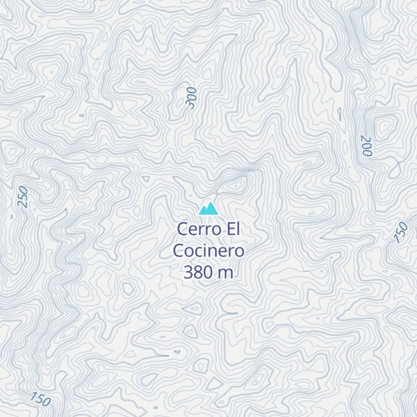 Map of Cerro El Cocinero