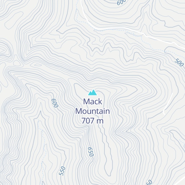 Map of Mack Mountain