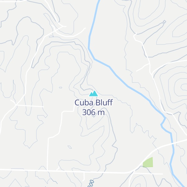 Map of Cuba Bluff
