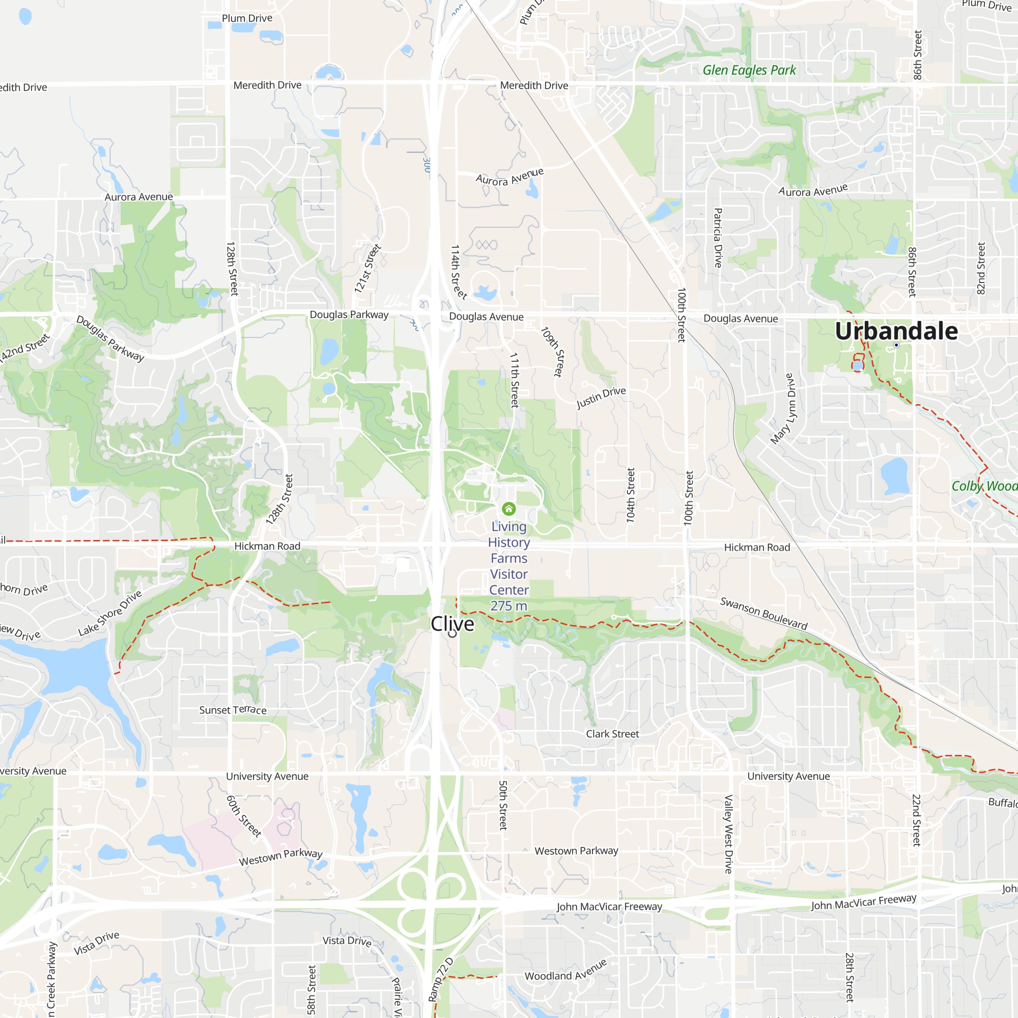 Living History Farms Visitor Center map