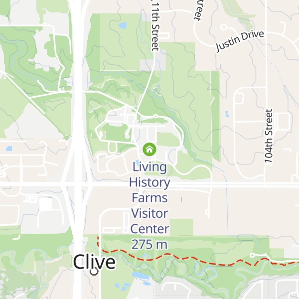 Map of Living History Farms Visitor Center