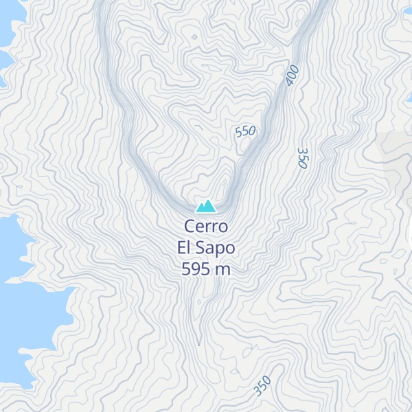 Map of Cerro El Sapo