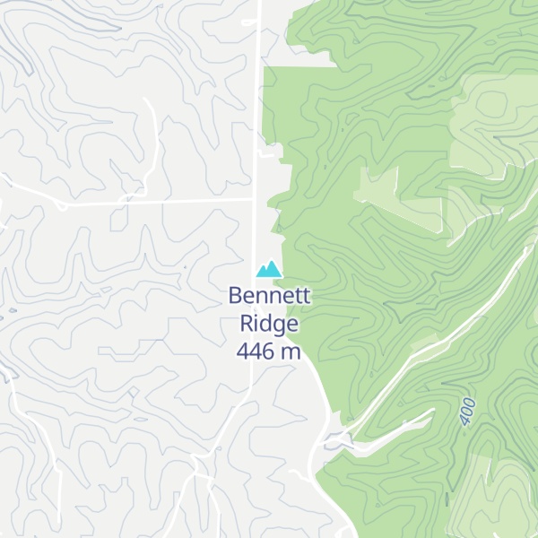 Map of Bennett Ridge