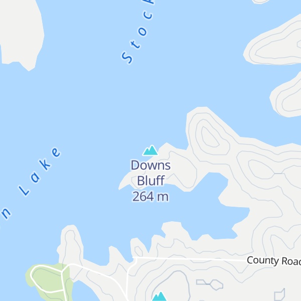 Map of Downs Bluff