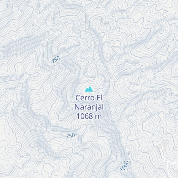 Map of Cerro El Naranjal