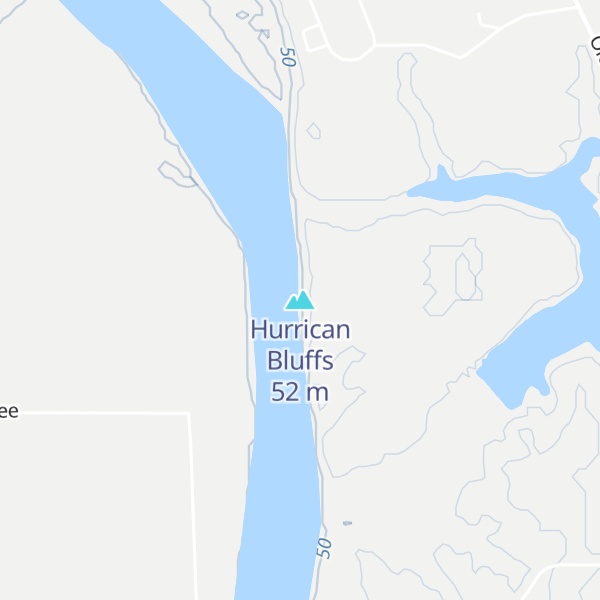 Map of Hurrican Bluffs