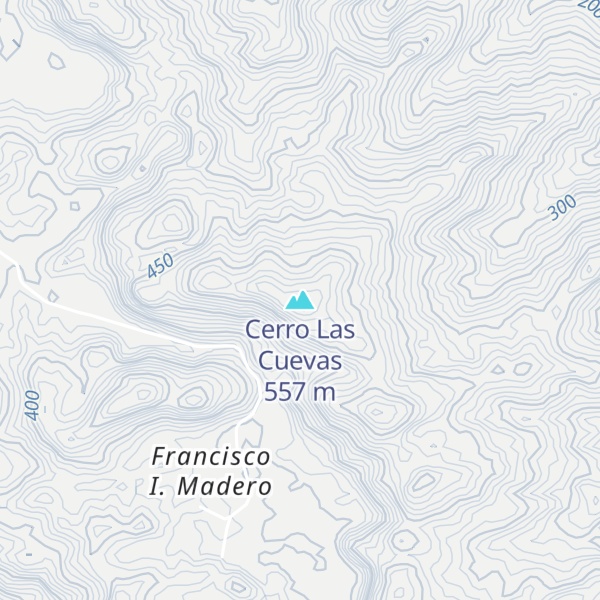 Map of Cerro Las Cuevas