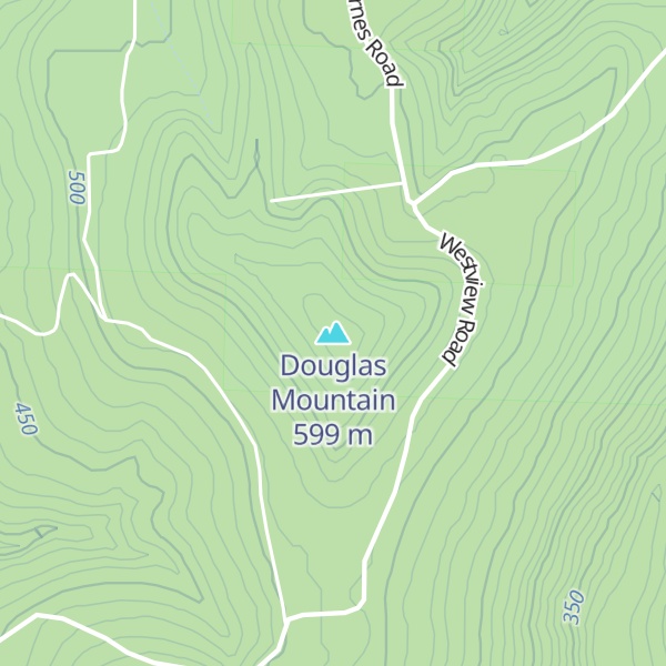 Map of Douglas Mountain